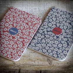 Blue Floral and Skulls NOTEBOOK - 3 Pack