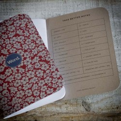 Blue Floral and Skulls NOTEBOOK - 3 Pack