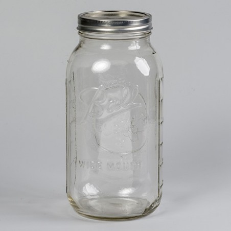 Bocal Mason Jar Wide Mouth - 64oz - made in USA