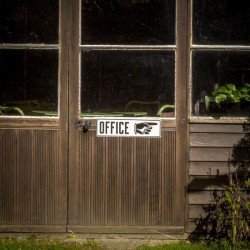 Embossed "OFFICE"  with hand sign  RIGHT made in USA