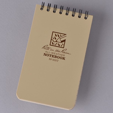 Notebook Universal TAN Polydura RITE IN THE RAIN 3 in x 5 in