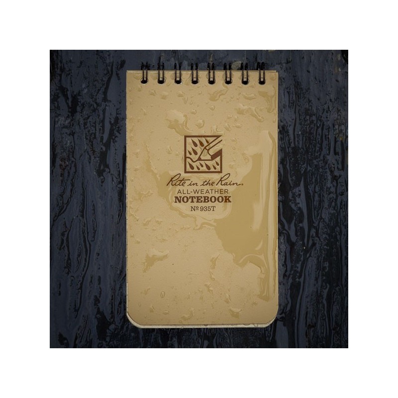 Notebook Universal TAN Polydura RITE IN THE RAIN 3 in x 5 in