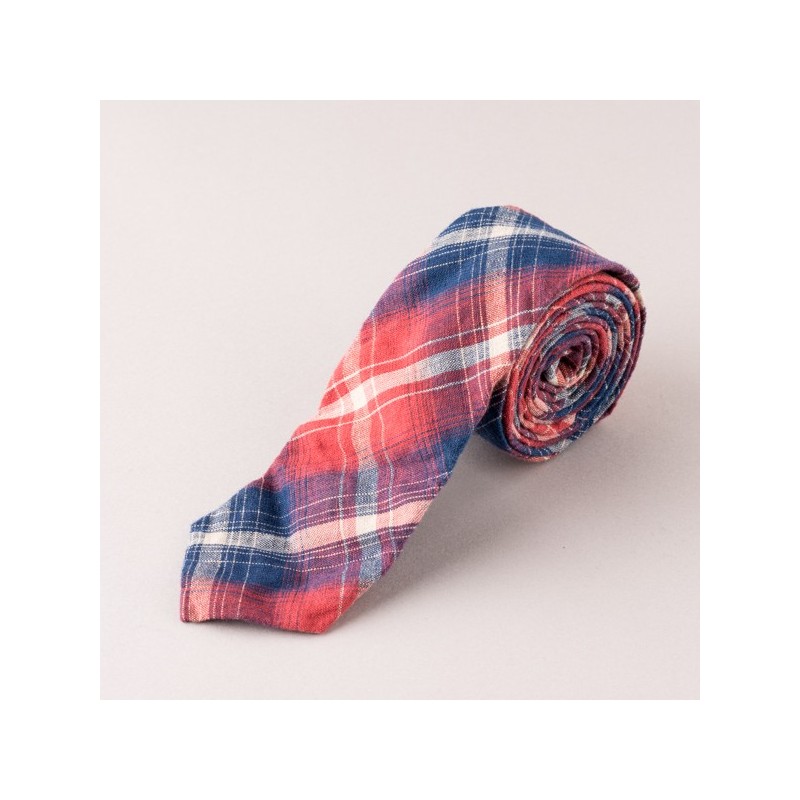 TIE RED INDIGO PLAID by TAYLOR SUPPLY Co