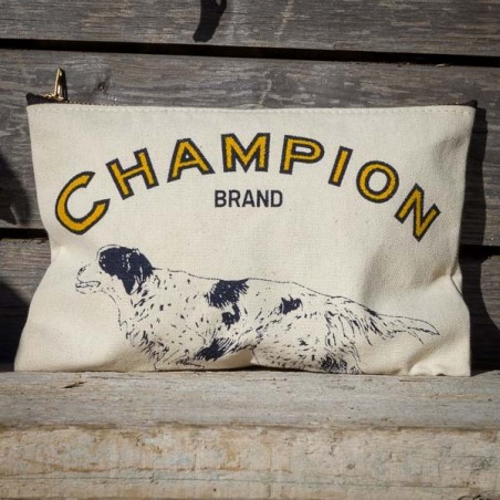 Pochette coton "Champions Dog food" made in USA