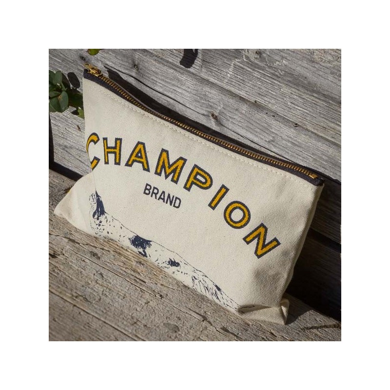 Pochette coton "Champions Dog food" made in USA