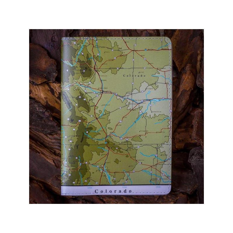 Colorado Map Passport Holder ⎟ le comptoir americain
