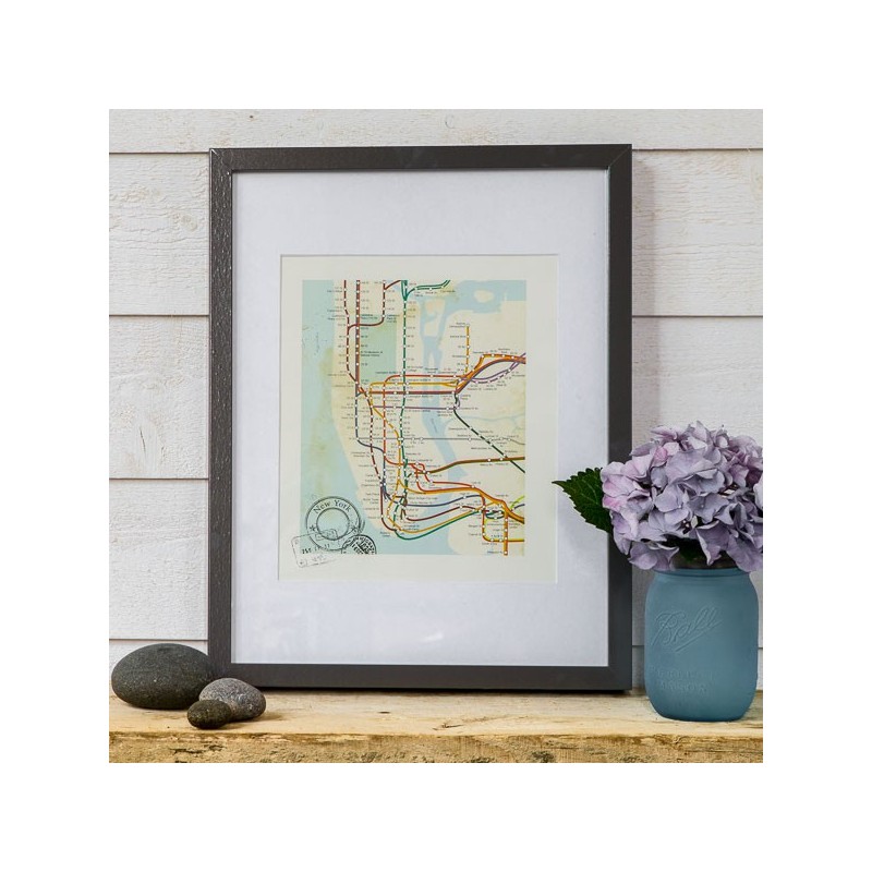 New York  subway map ART PRINT