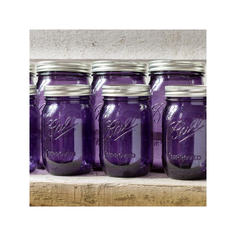 BALL HERITAGE REGULAR MOUTH PURPLE MASON JAR ⎟ le comptoir americain