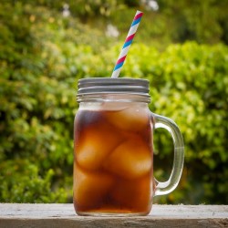 HANDLED MASON JAR  (16 oz.) - Made in USA