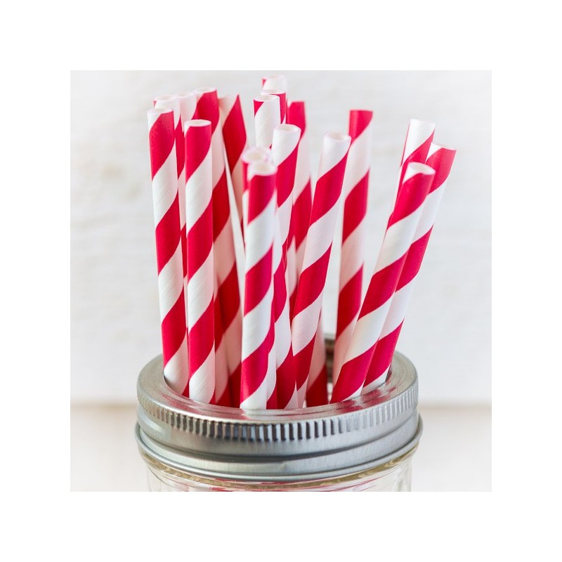 Printed paper drinking straw - made in USA