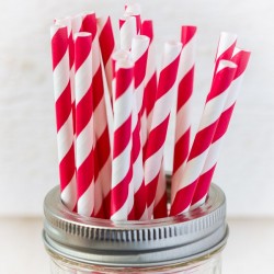 Printed paper drinking straw - made in USA