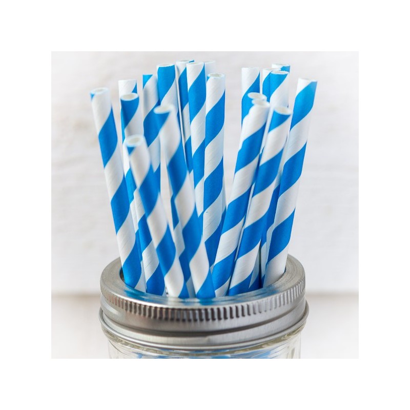 Printed paper drinking straw - made in USA