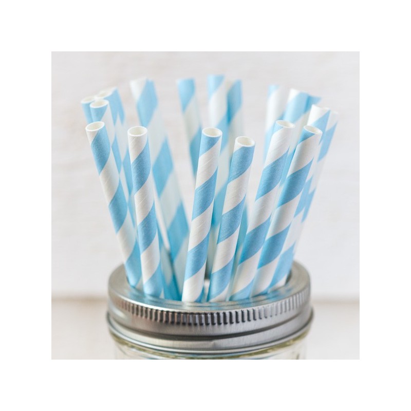 Printed paper drinking straw - made in USA