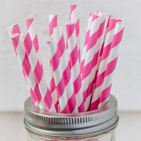 Printed paper drinking straw - made in USA