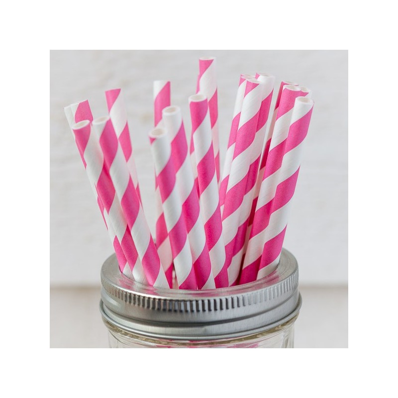 Printed paper drinking straw - made in USA