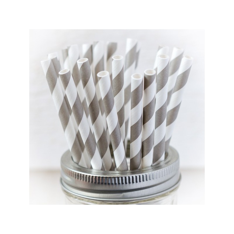 Printed paper drinking straw - made in USA