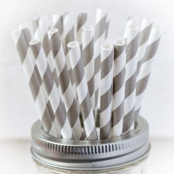 Printed paper drinking straw - made in USA