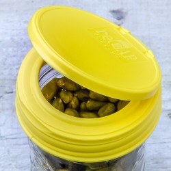 reCAP Mason Jars Flip Cap Regular YELLOW - Made in USA