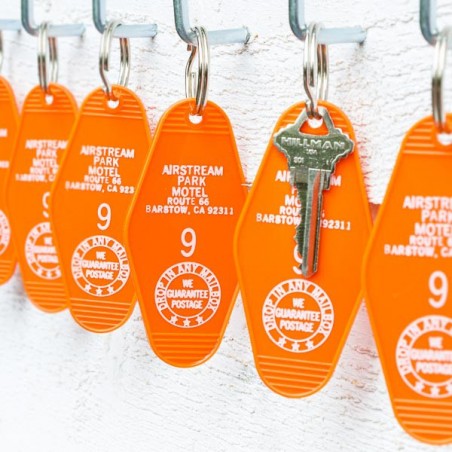 MOTEL Key tag  AIRSTREAM PARK MOTEL, Route 66 made in USA