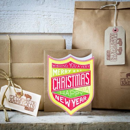 CHRISTMAS & NEW YEAR CARD made in USA