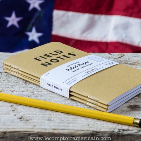 Pack de 3 carnets FIELD NOTES Original - Made in USA