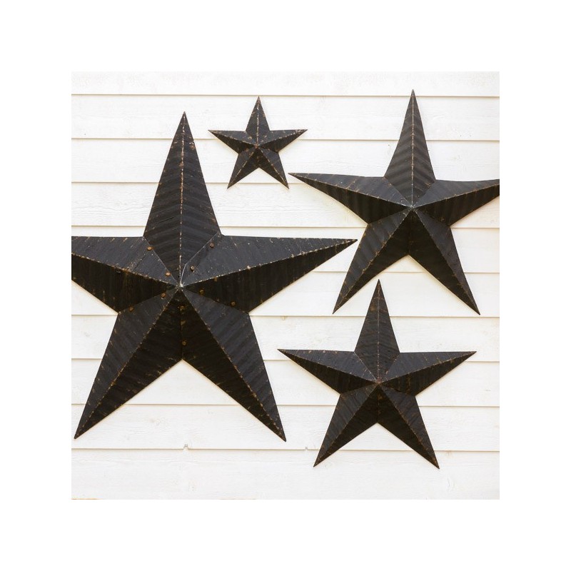 AMISH TIN BARN STAR BLACK made in USA