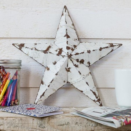 AMISH TIN BARN STAR WHITE made in USA