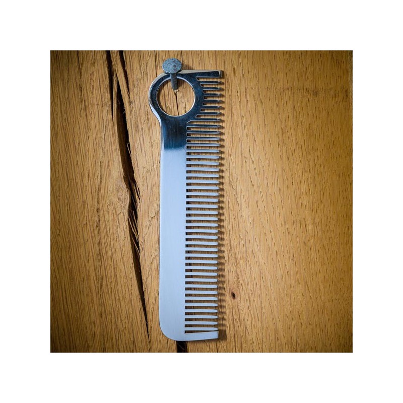 Peigne inox poli miroir CHICAGO COMB - made in USA