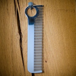 Peigne inox poli miroir CHICAGO COMB - made in USA