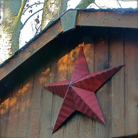 AMISH TIN BARN STAR RED made in USA