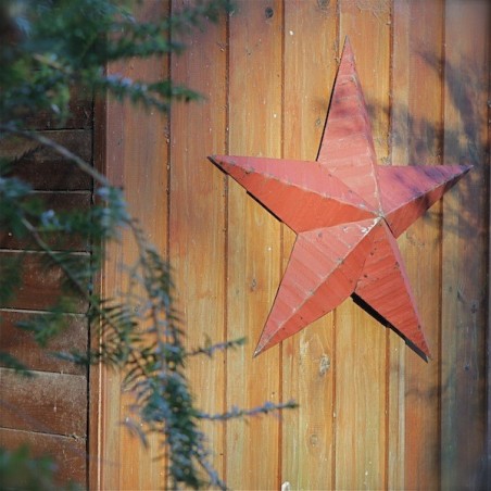 AMISH TIN BARN STAR RED made in USA