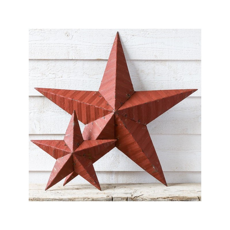 AMISH TIN BARN STAR RED made in USA