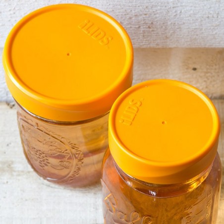 Mason Jar Storage Lid Orange - made in USA