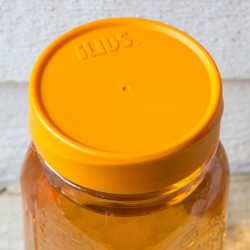Mason Jar Storage Lid Orange - made in USA