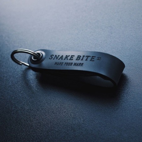 Brown Leather Key Chain Bottle Opener - SNAKE BITE® Made in U.S.A