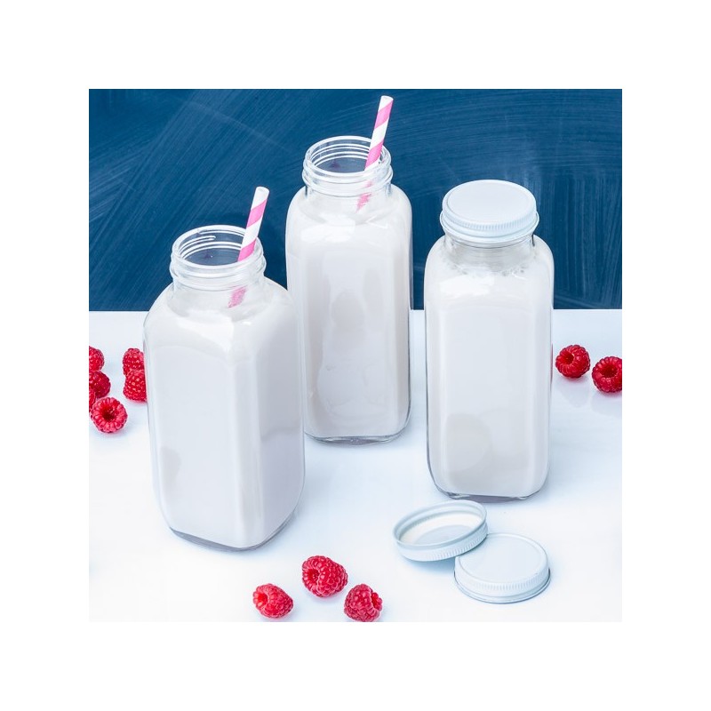 16 oz. Glass Milk Bottle