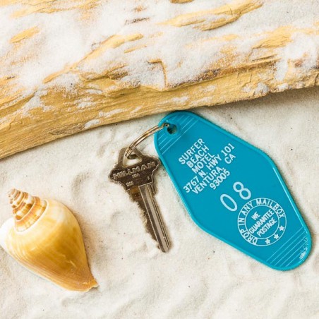 MOTEL Key tag  SURFER BEACH MOTEL made in USA