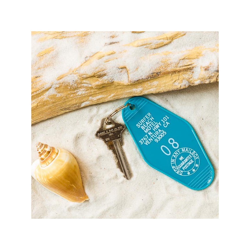 MOTEL Key tag  SURFER BEACH MOTEL made in USA