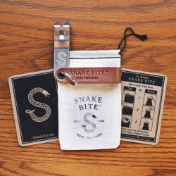Snake Bite Keychain Bottle Opener - Brown Made in U.S.A