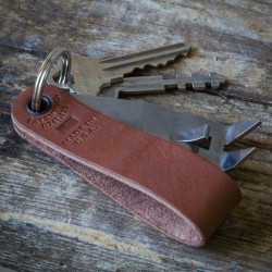 Snake Bite Keychain Bottle Opener - Brown Made in U.S.A