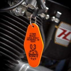 MOTEL Key tag V-TWIN RESORT Milwaukee. Made in USA