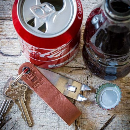 Snake Bite Keychain Bottle Opener - Brown Made in U.S.A