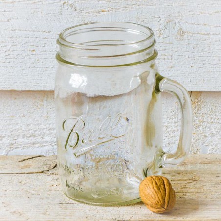 Mason Jar Mugs - Pint Drinking Jars With Handles