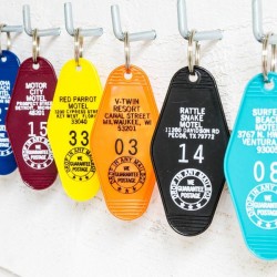 MOTEL KEY TAG made in USA