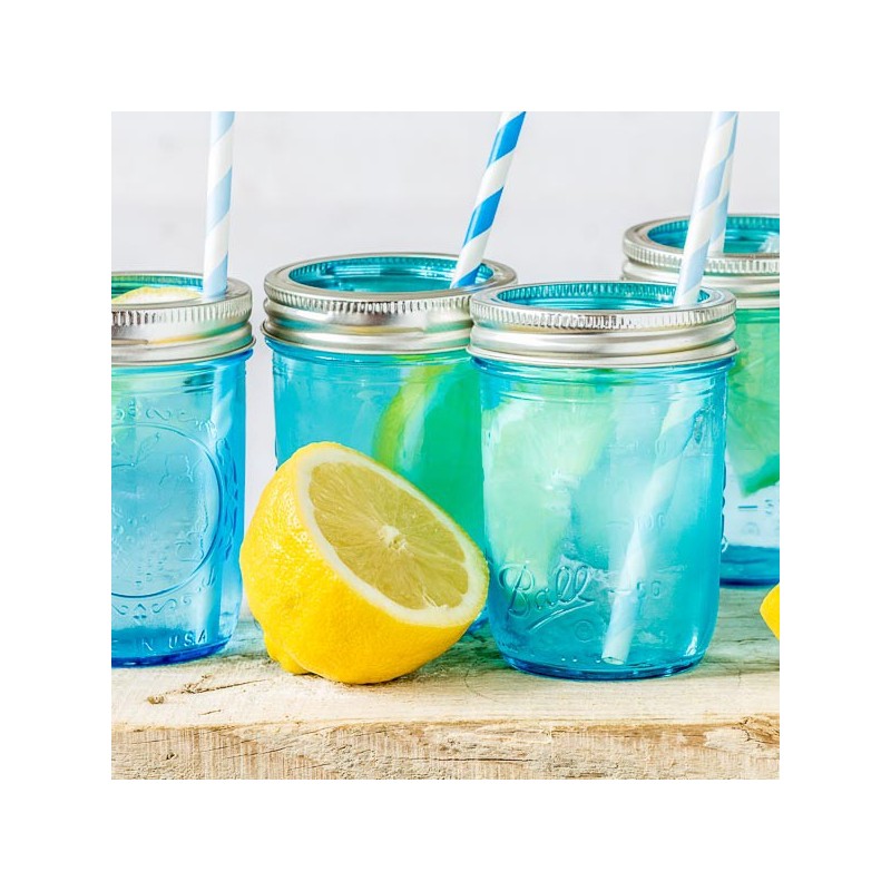 Mason Jar Ball Regular BLEU - 8oz/240ml - USA