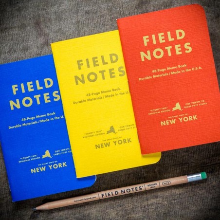 Pack 3 carnets FIELD NOTES New York - Made in USA