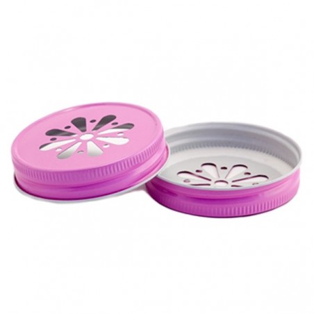 Pack 10 x Couvercles MARGUERITE ROSE made in USA