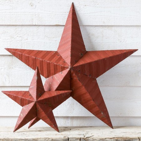 AMISH TIN BARN STAR RED made in USA