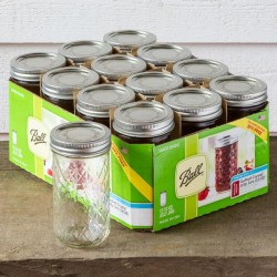 Pack 12 X 3.10€ Mason Jar Regular Quilt 12oz Made in USA