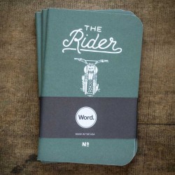 Pack 3 carnets THE RIDER JOURNAL  - made in USA